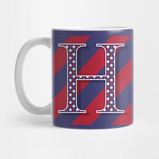 Old Glory Letter H Mug